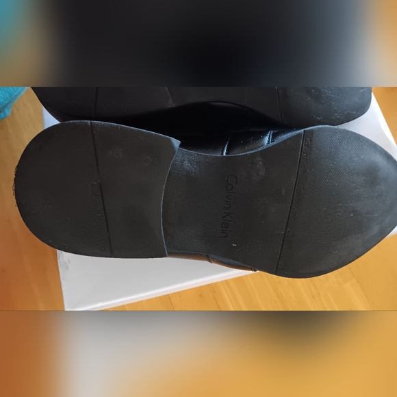 Calvin Klein Bartley Diamond Leather Loafers 9 M - Picture 8 of 12